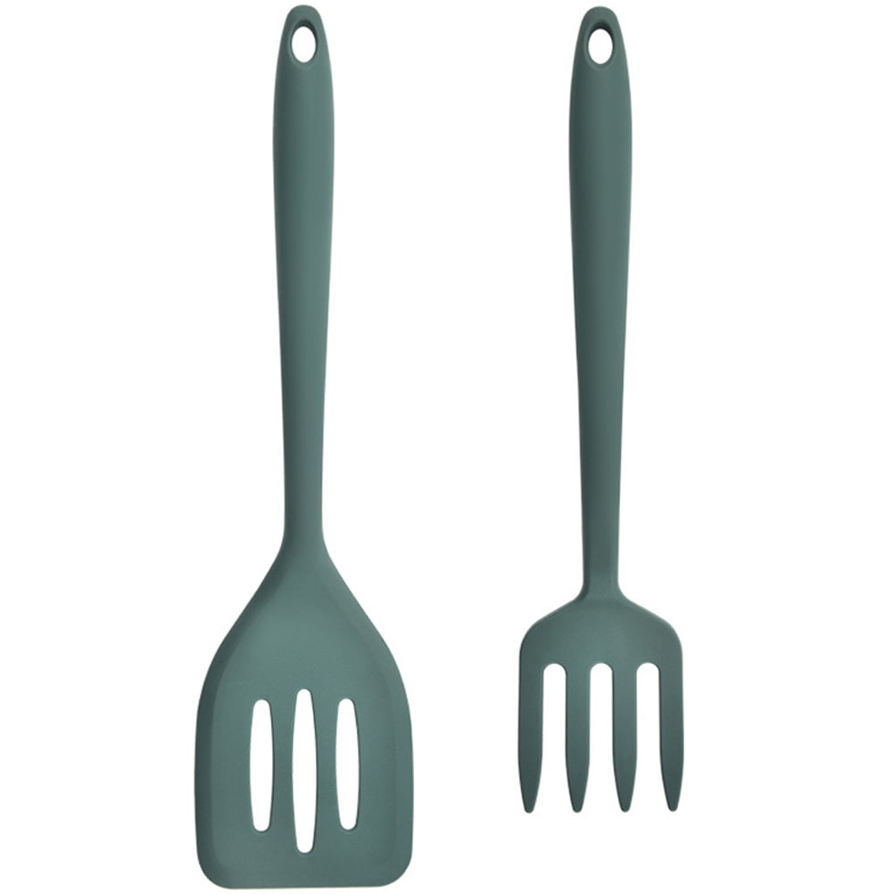 MUSEYA 1 Fork of Kitchen Cooking Utensil Dark Green for Professional Use - Image 4