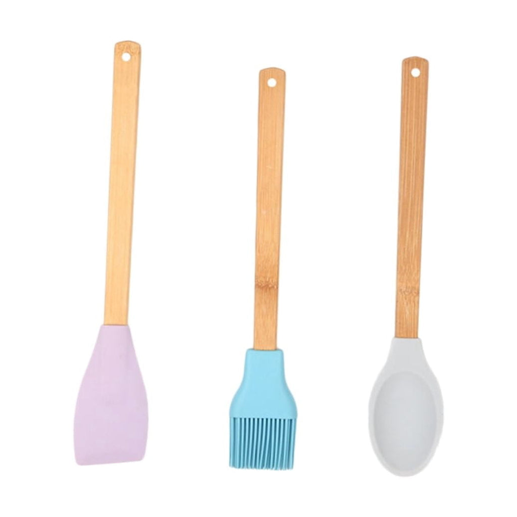 PAMINGONO 3Pcs Baking Tools Set Heat Resistant Silicone Spatula Spoon Brush Kitchen Utensil For Baking Cooking - Image 5
