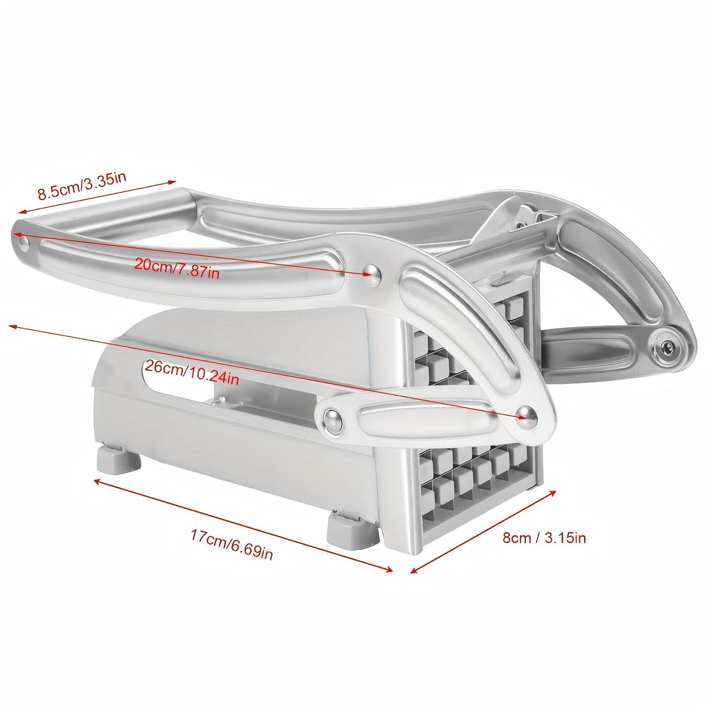 Fry Cutter & Stainless Steel Potato Slicer Machine with 2 Interchangeable Blades Professional Kitchen Vegetable Cutte... - Image 2