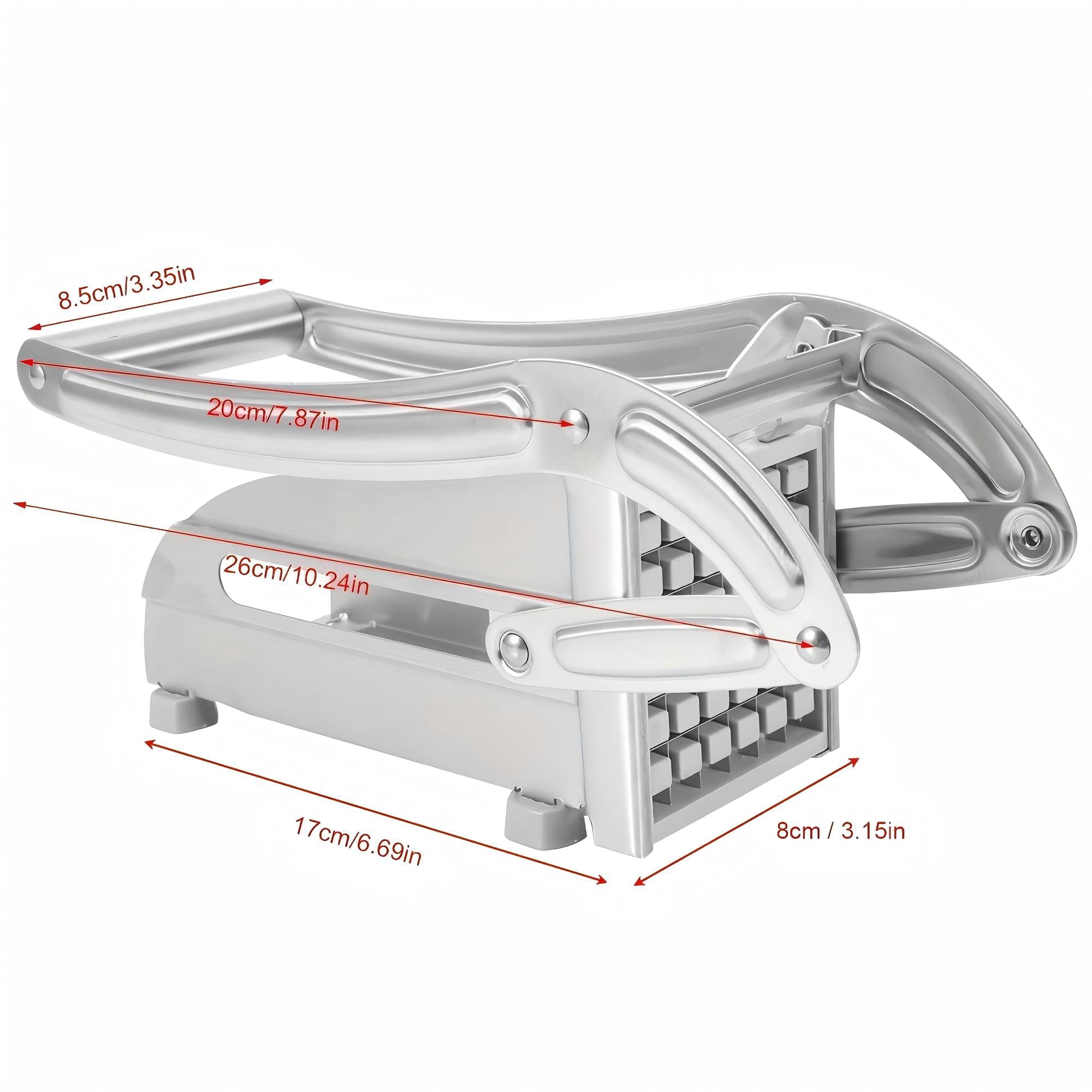 Fry Cutter & Stainless Steel Potato Slicer Machine with 2 Interchangeable Blades Professional Kitchen Vegetable Cutte... - Image 2