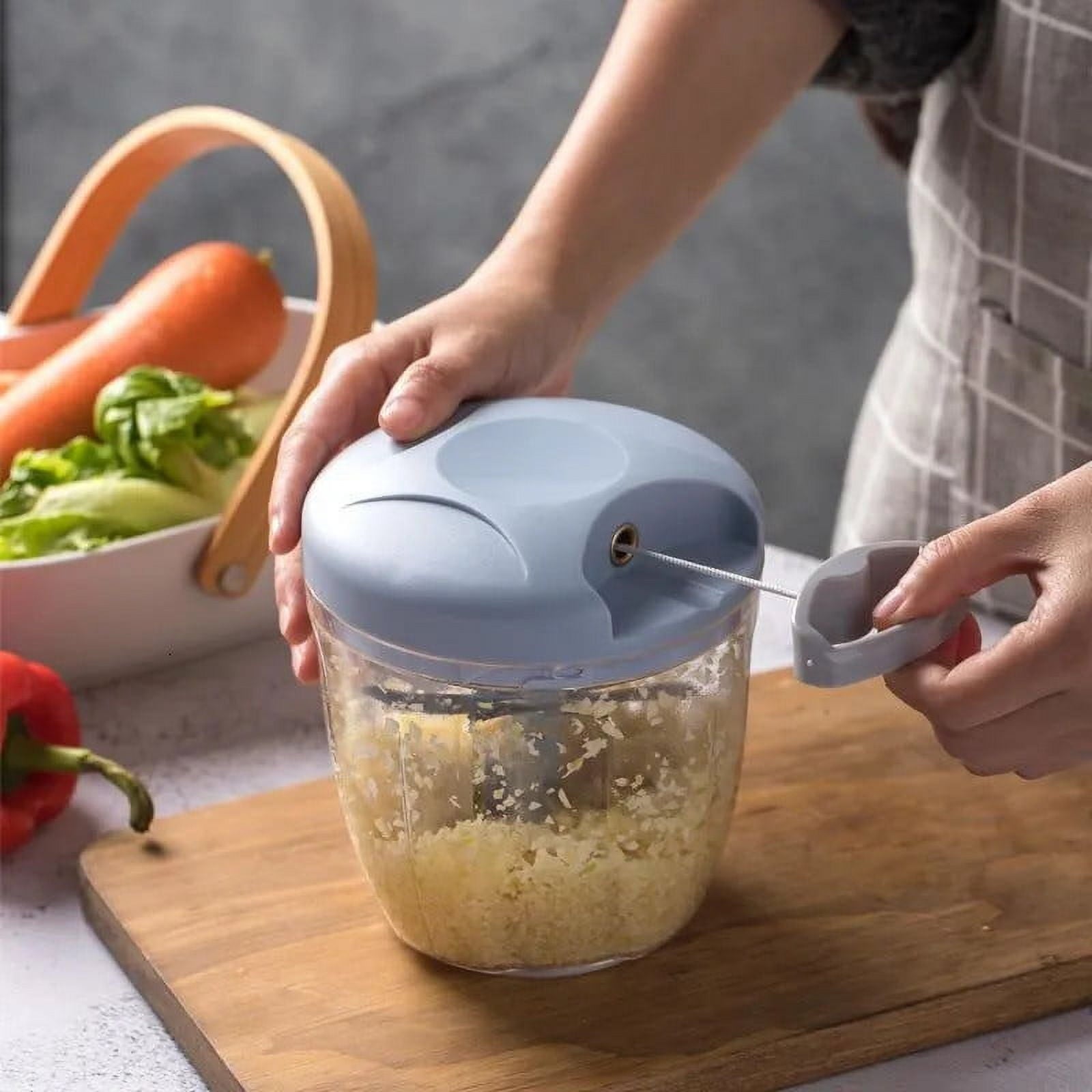 Manual Food Chopper, Vegetable Cutter, Chopper Hand String Vegetable Chopper, Onions Cutter for Vegetable Fruits for ... - Image 5