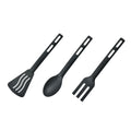 3 PCS Anti-Scratch Nylon Kitchen Utensils Set, Kitchen Cooking Tools Mini Nylon Kitchen Utensils Set Slotted Turner Solid Spoon Fork Childre