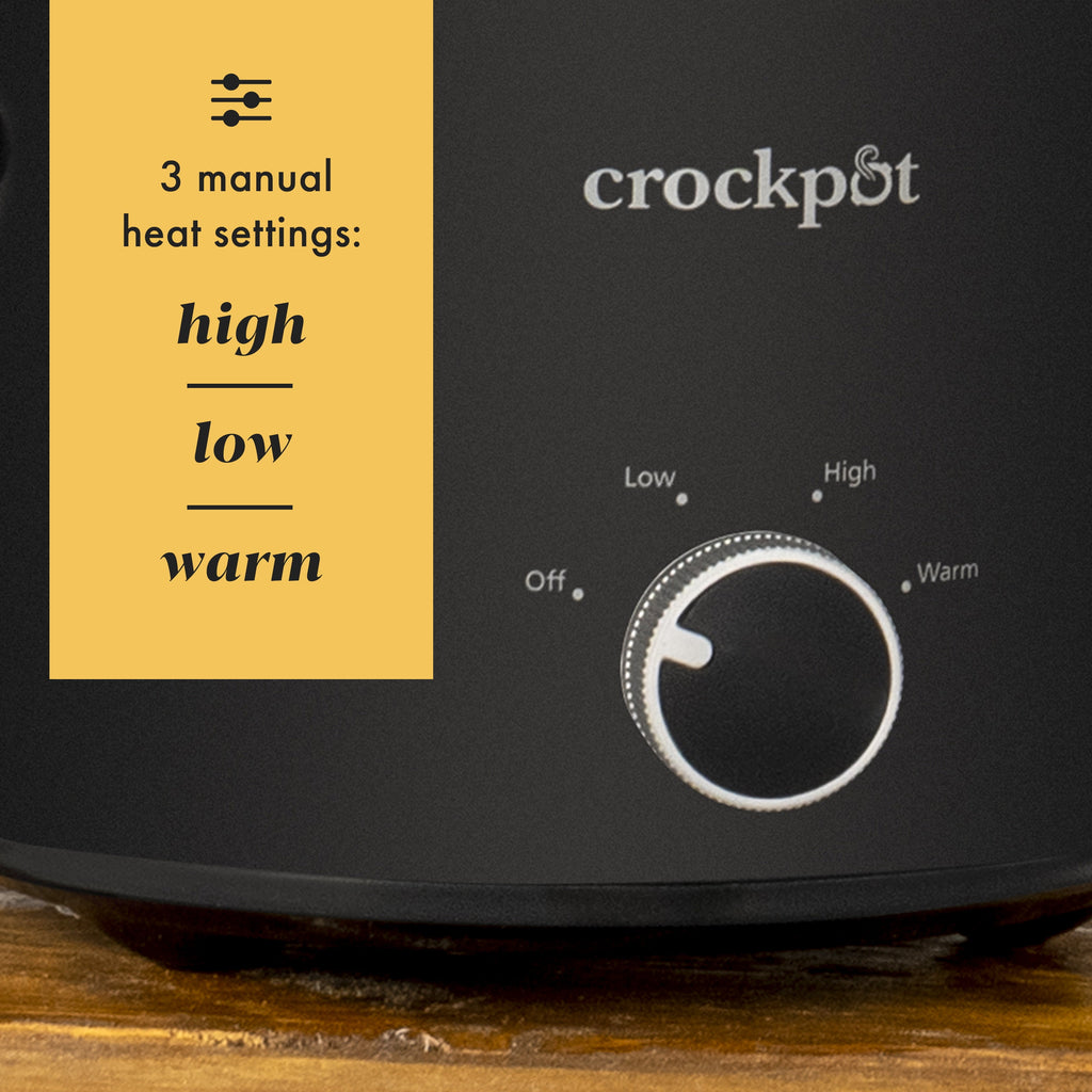 Crock-Pot Manual 7-Quart Slow Cooker, Black - Image 6