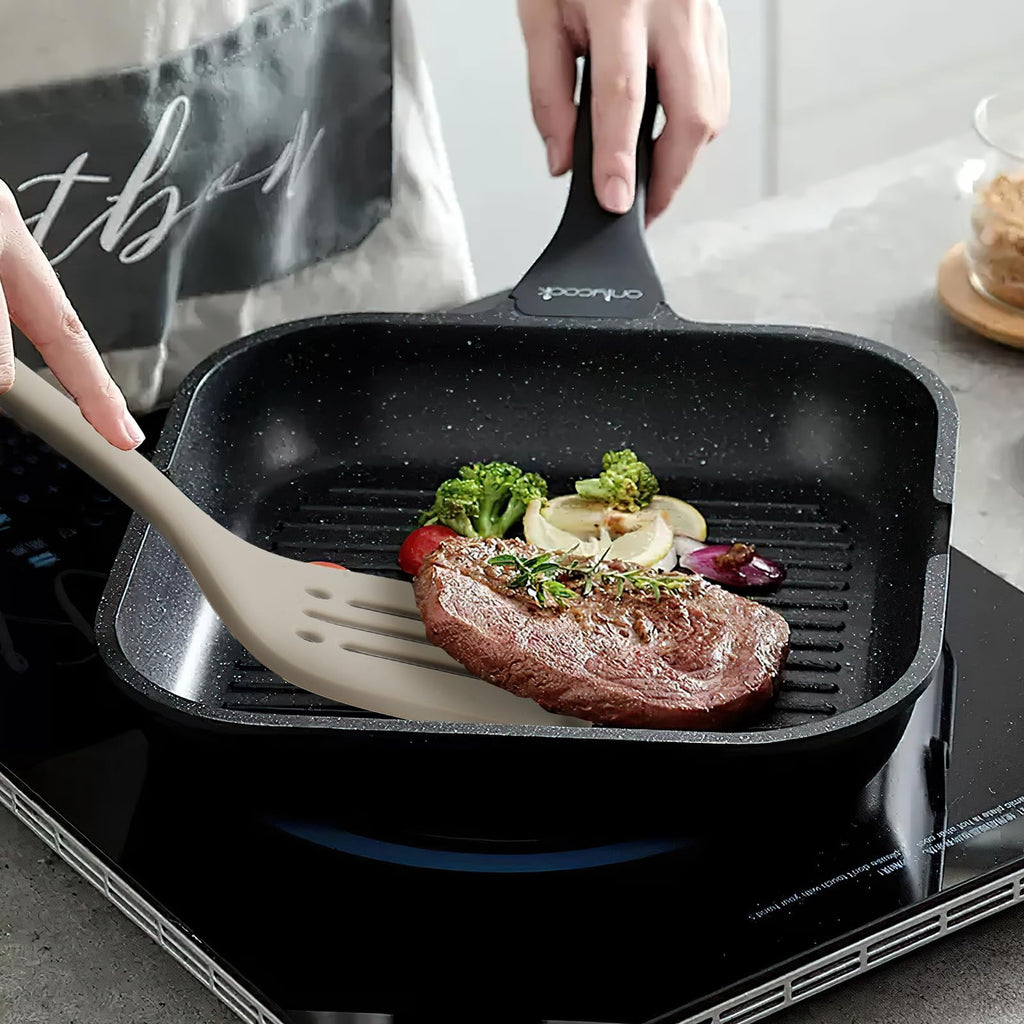 Silicone Kitchen Cooking Utensils Set, Heat Resistant 13inch Long Kitchen Gadgets, BPA Free Non Stick Rubber Cook Accessories For Food Prep, - Image 4