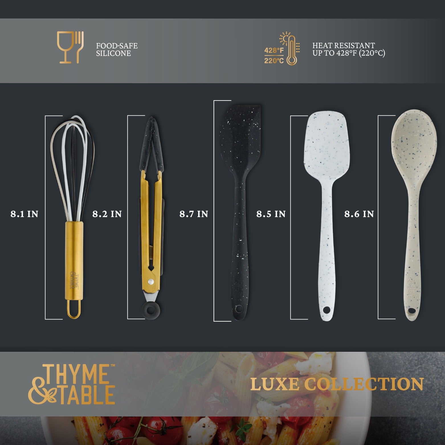 5-Piece Silicone Mini Kitchen Utensil Set - Image 4