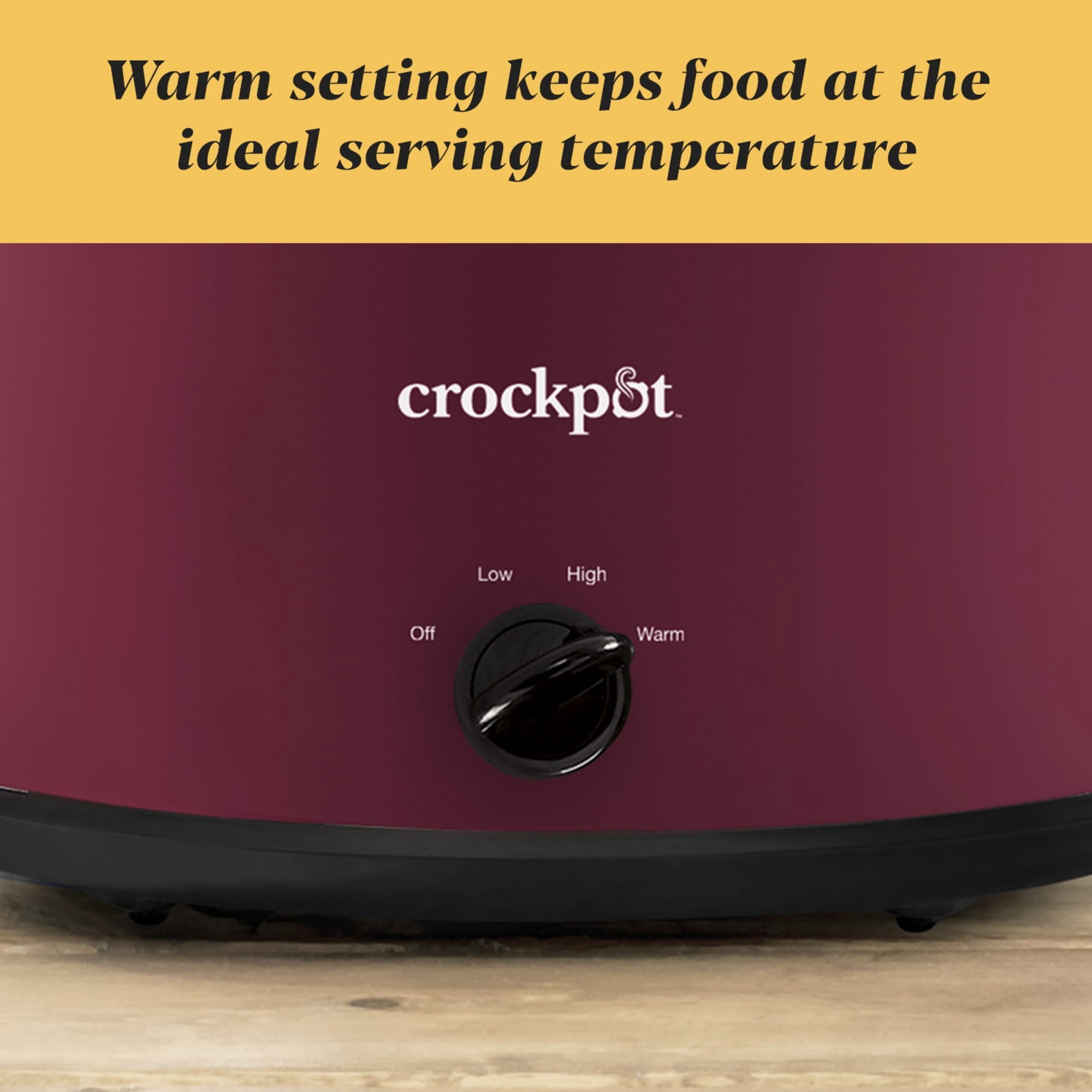 Crock-Pot Manual 8-Quart Slow Cooker, Rhubarb - Image 5