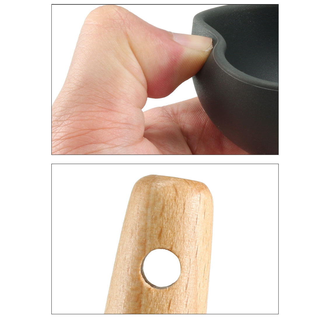 Deep Kitchen Utensil Cooking Utensils Wood Handle Gadgets for Nonstick Cookware Silicone - Image 3
