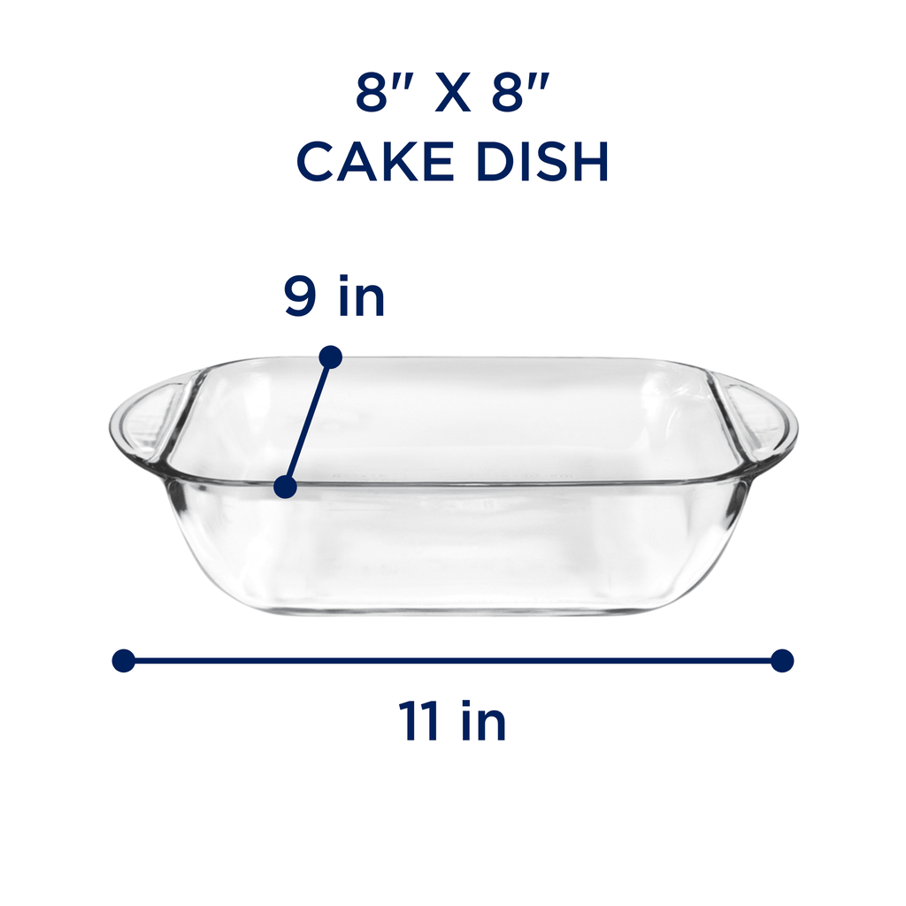 8" x 8" Glass Cake Pan - Image 4