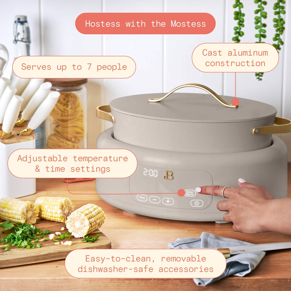 10 in 1, 6 Qt Electric Multi-Cooker, Porcini Taupe - Image 5