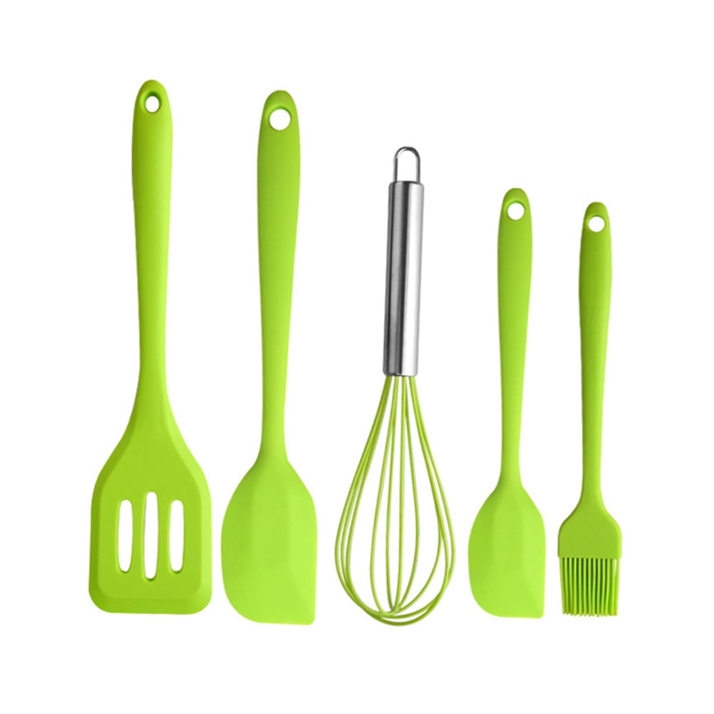 DINHEAROM Cooking Utensil Sets 5Pcs Kitchen Utensils Silicone Shovel Brush Scrapers Non Stick Coating - Image 3