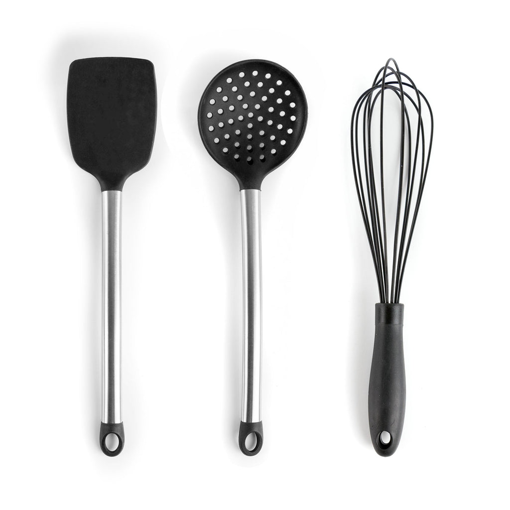 Gray 14 Piece Silicone and Stainless Steel Cooking Utensils - Image 4