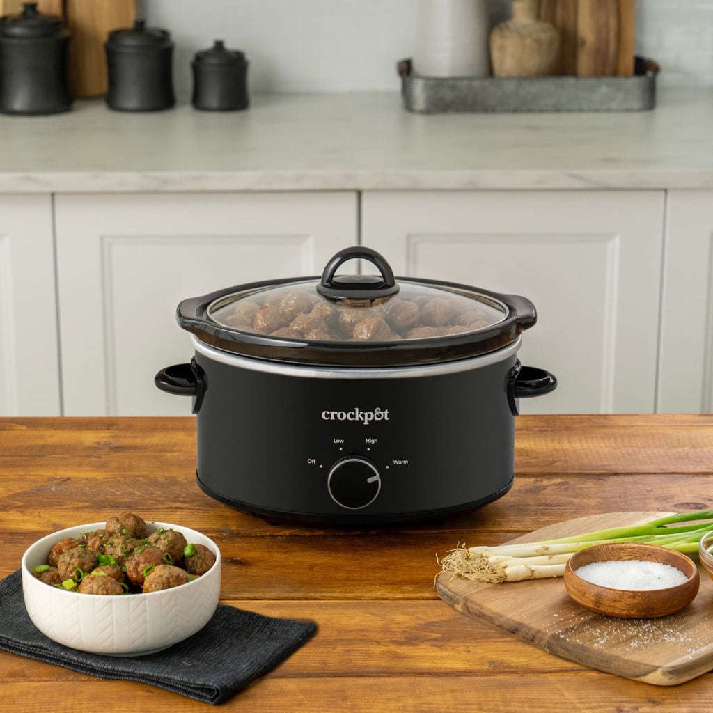 Crockpot 4-Quart Classic Slow Cooker, Black - Image 4