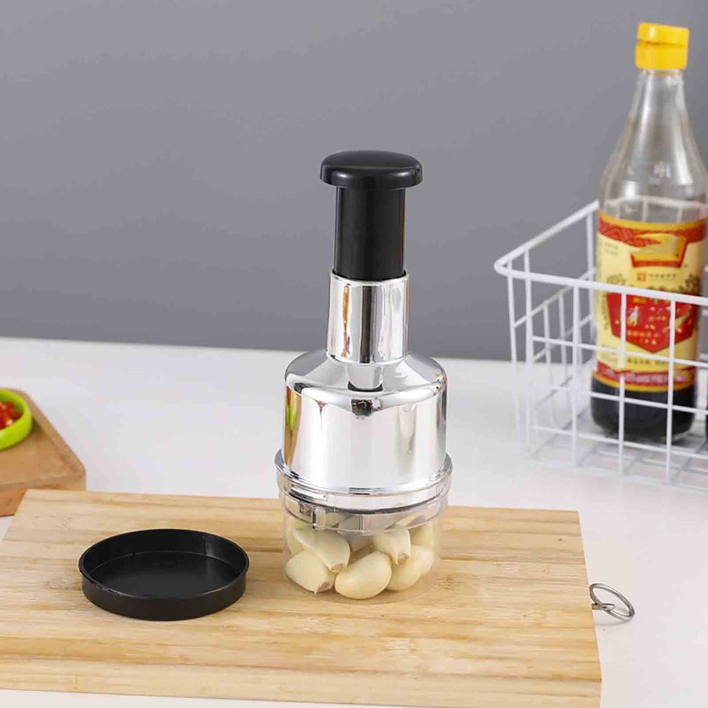 Djiypn **Multifunctional Stainless Steel Garlic and Ginger Chopper – High Efficiency Kitchen Tool for Quick Ingredient Prep, Perfect for Hom - Image 4
