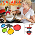 4-Piece Foldable Measuring Spoons Set for Baking & Cooking - Collapsible, BPA-Free, Space-Saving Kitchen Tools with /...