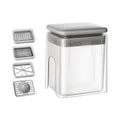 4-in-1 Vegetable Chopper, Slicer, French Fry Cutter | Potato Shredder, Onion Dicer, aple Slicer Manual Tool For Effic...