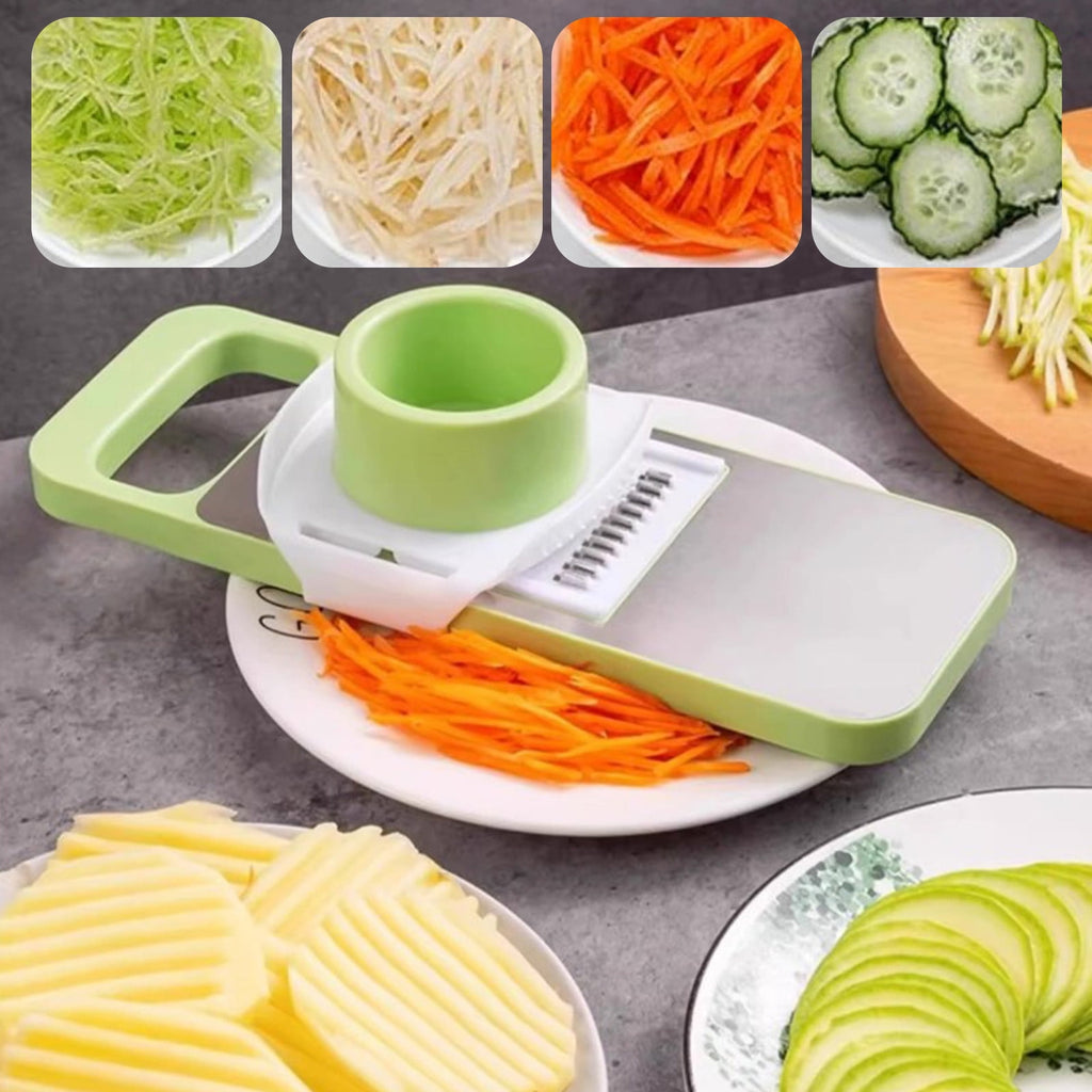 Processor Set, 7-piece Stainless Steel Kitchen Tool, Sleek Modern Style, Cuts Julienne Shred, Kitchen Prep, Prep, Mea... - Image 5