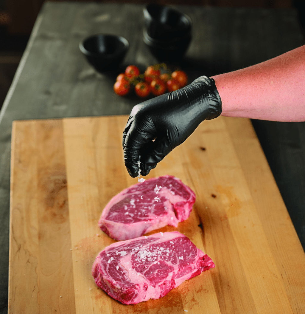 EG Disposable Nitrile BBQ Gloves for cooking, grilling and kitchen use , Black Color, One Size Fits Most. - Image 2