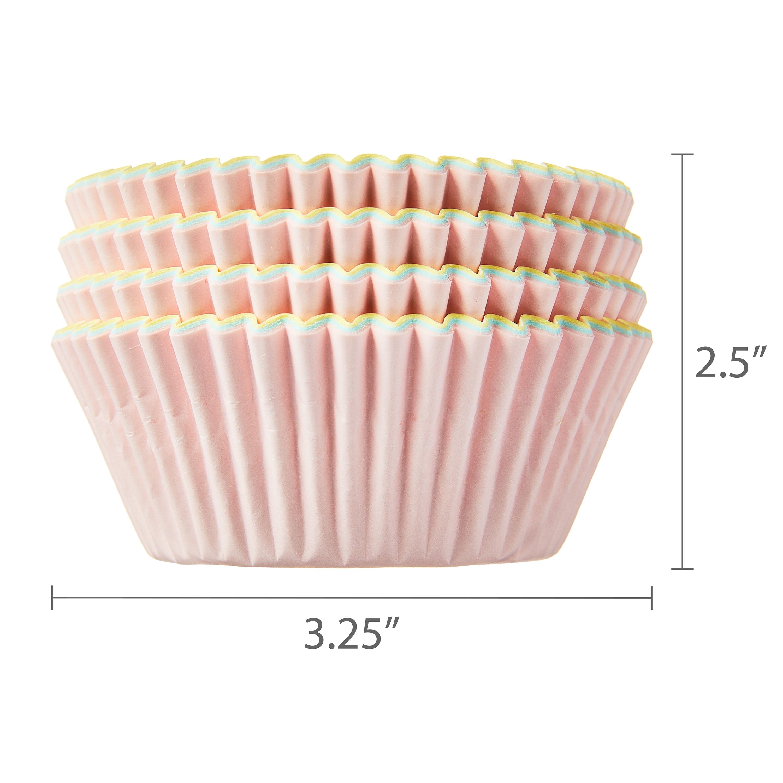 Cupcake Liners, Pink, Yellow & Blue, 96 Count - Image 5