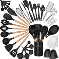 43Pcs Silicone Cooking Utensils Set - 446°F Heat Resistant Non-Stick Kitchen Utensils, Kitchen Utensil Gadgets Tools Set  for Baking, Cookin