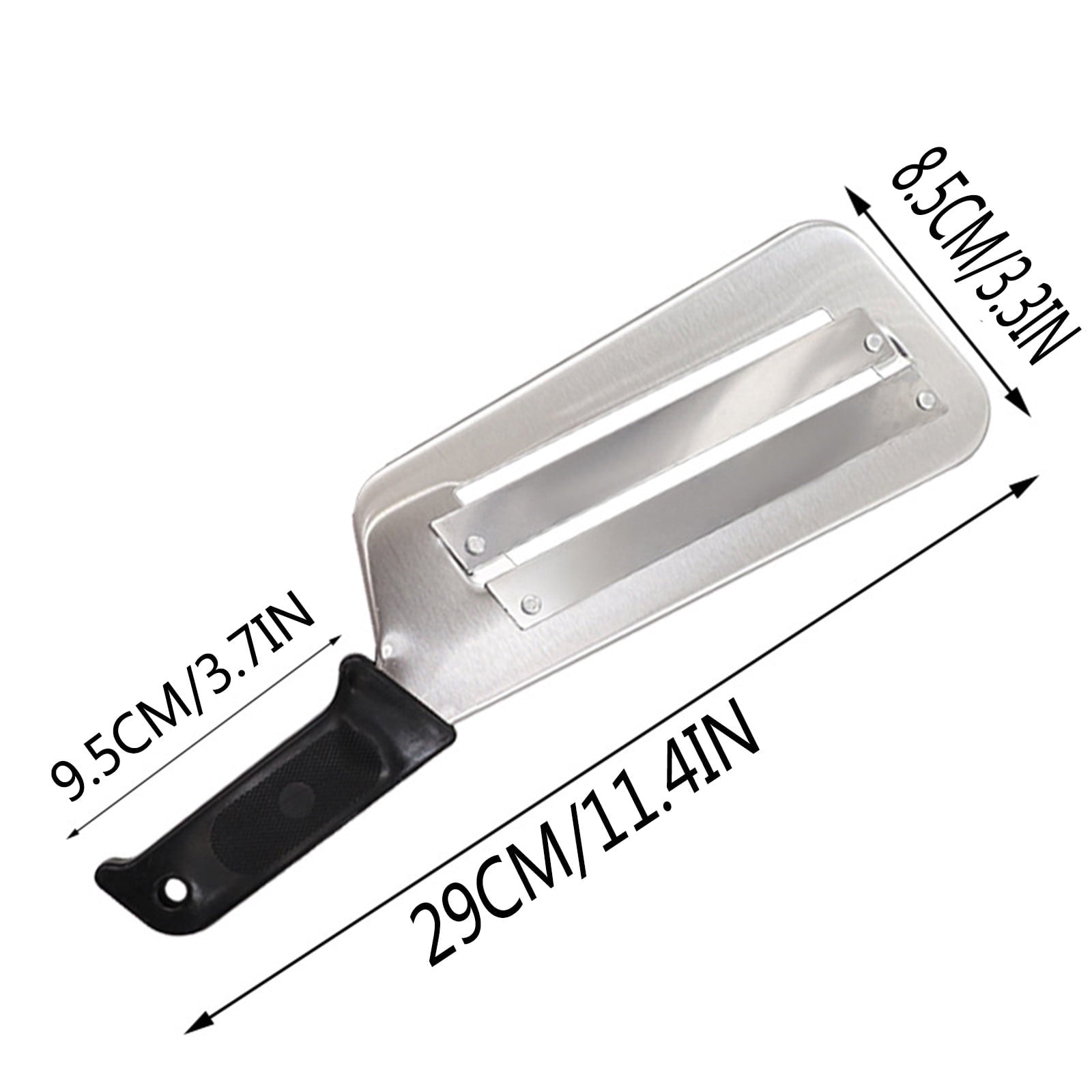 & Lettuce Chopper | Manual Vegetable Cutter for Sauerkraut & Coleslaw | Stainless Steel Blades for Slicing Cucumbers,... - Image 3