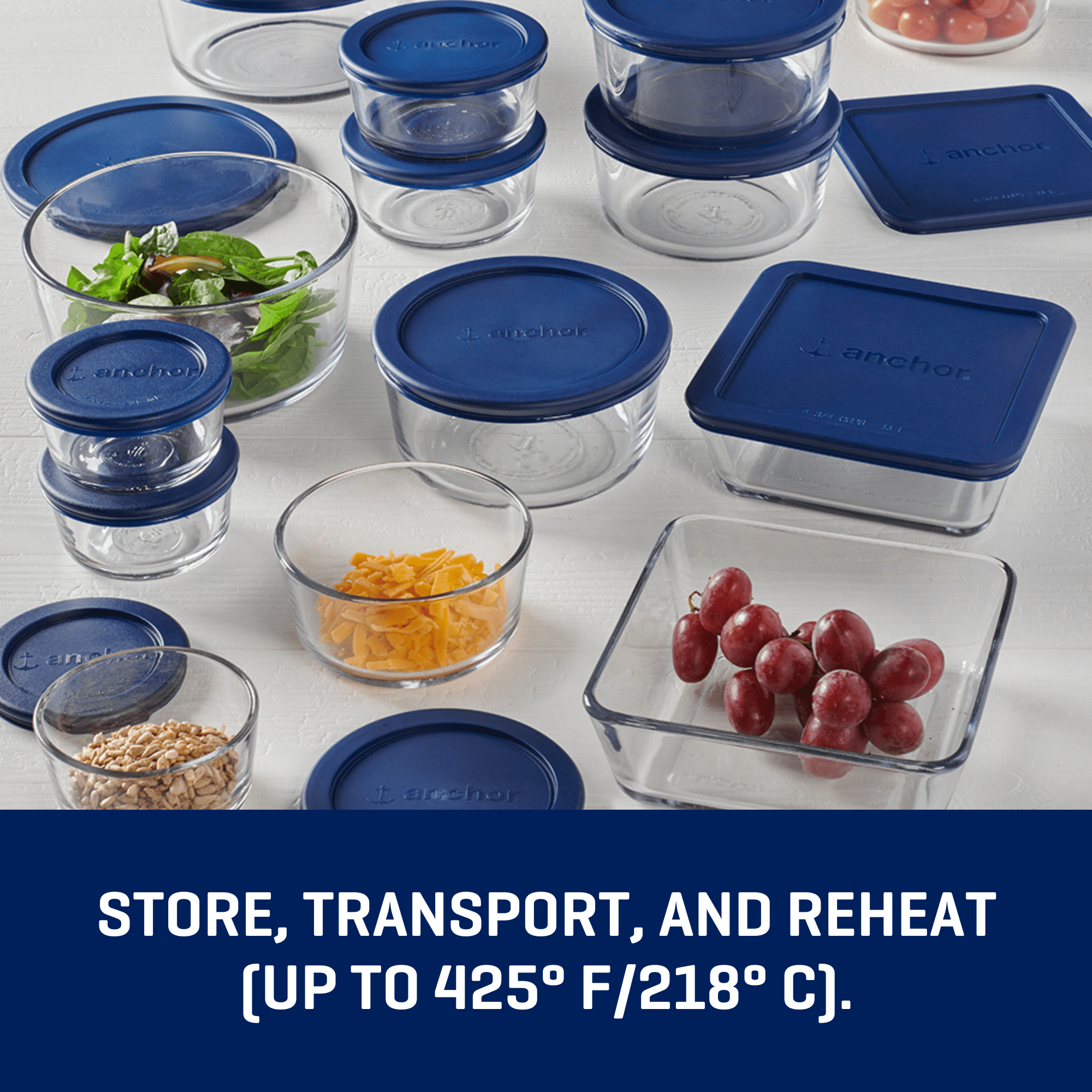 Glass Food Storage Containers with SnugFit Lids, 30 Piece Set - Image 6