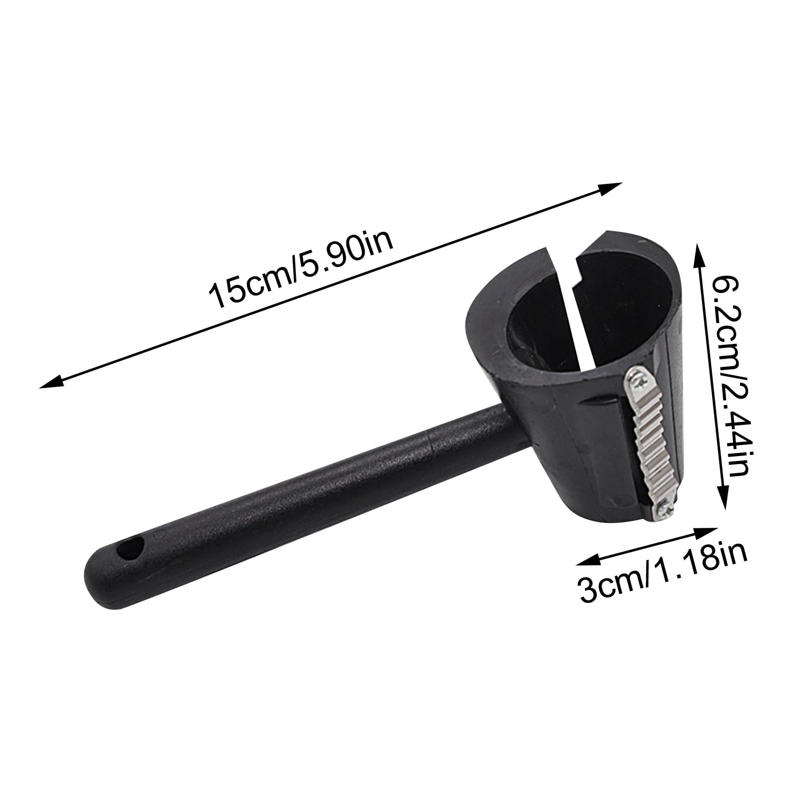 Fruit and Vegetable Cutter, Slicer Vegetable Cutter, Stainless Steel, 6 in Handle, Black, 1 Pc, Fruit Cutter Shapes, ... - Image 3
