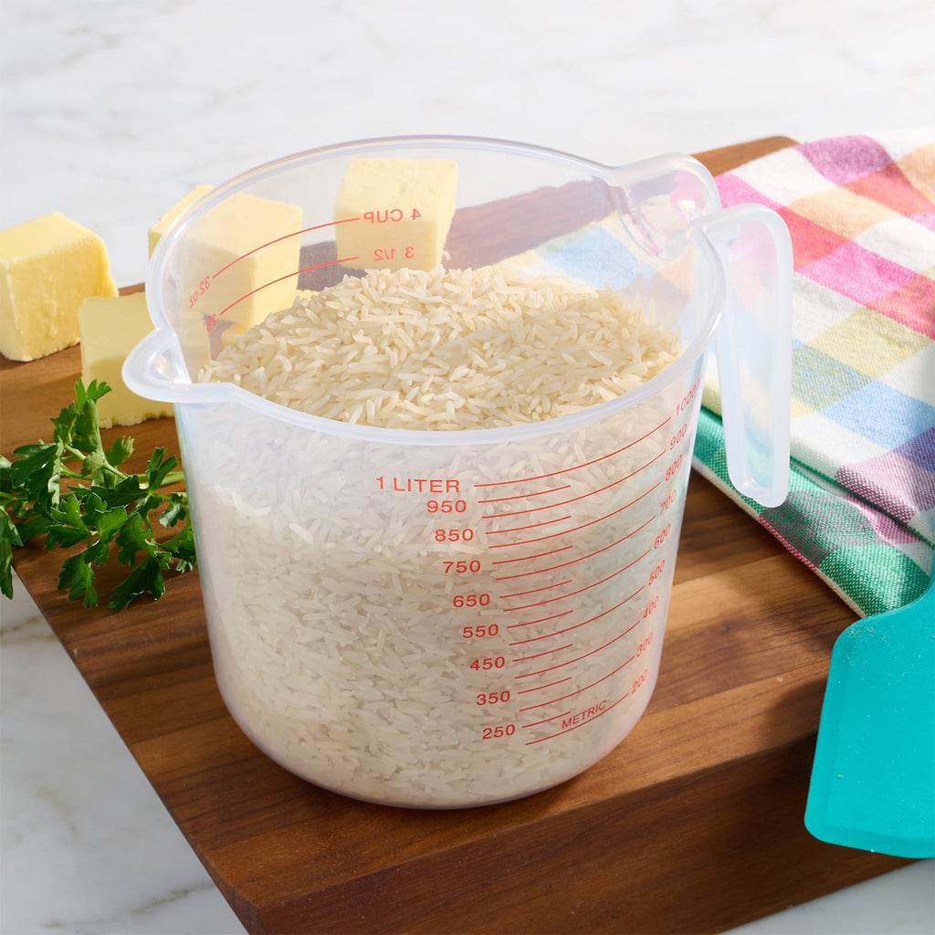 Mainstays 4 Cup PP Plastic Measuring Cup, 32 oz, Clear - Image 3