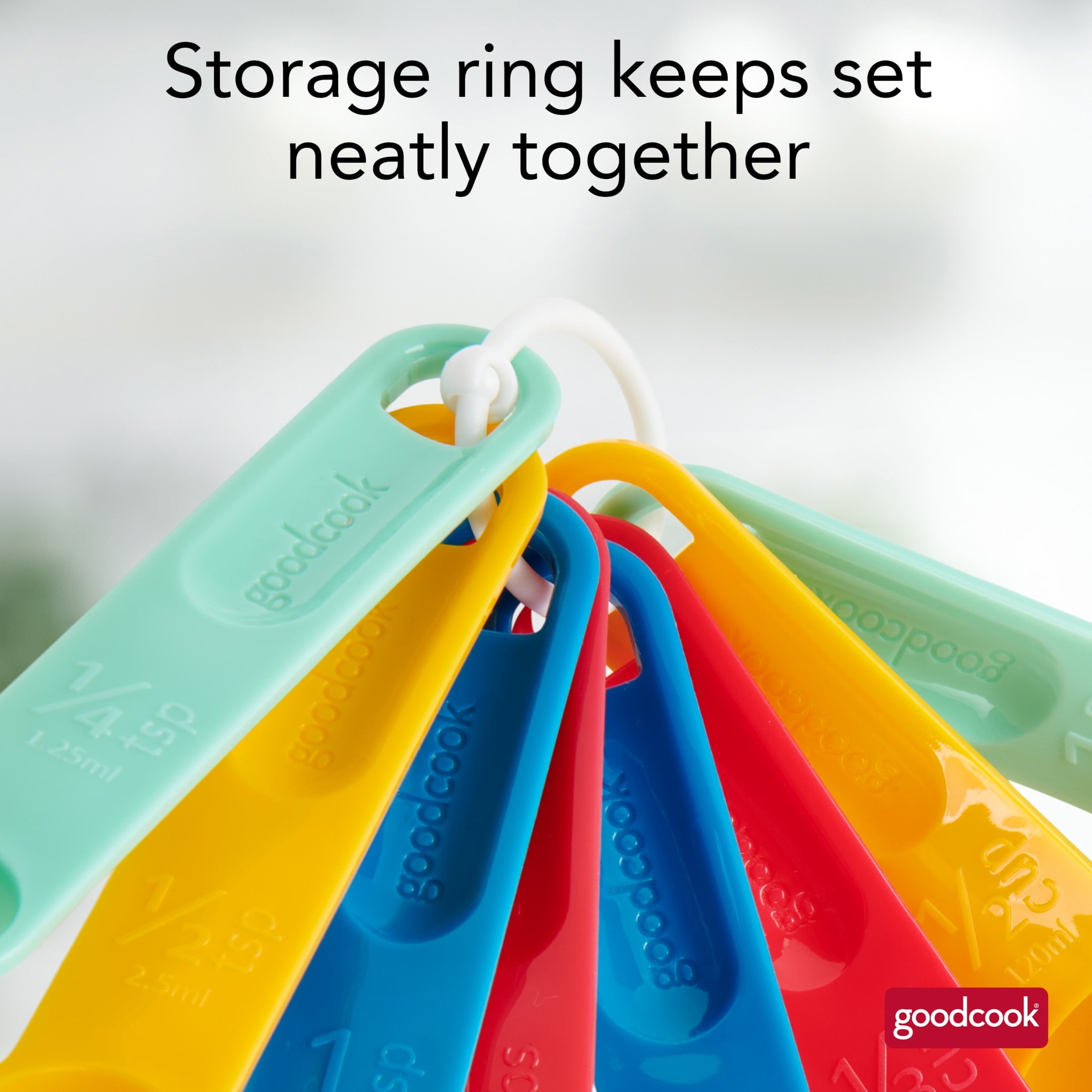 Pro 8-Piece Nesting Measuring Cups and Spoons Set with Storage Ring - Image 6