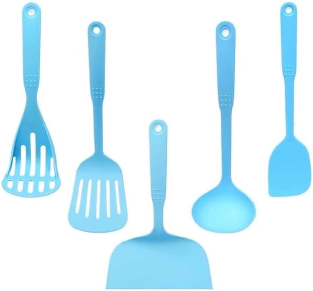 5 Pcs Food Grade Silicone Cooking Utensils,Basic Cooking Kitchen Utensils Set,Dishwasher safe Utensils Set,Heat Resis...