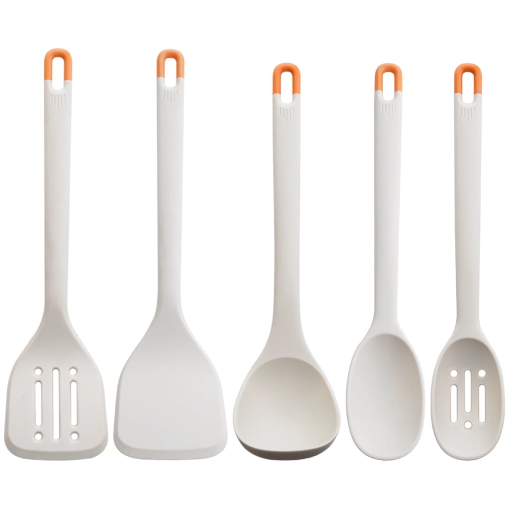 5 Pcs Silicone Cooking Utensils Set,High Heat Resistant Kitchen Utensil Set,Non-Stick Cookware Safe,BPA-Free,Ergonomi...