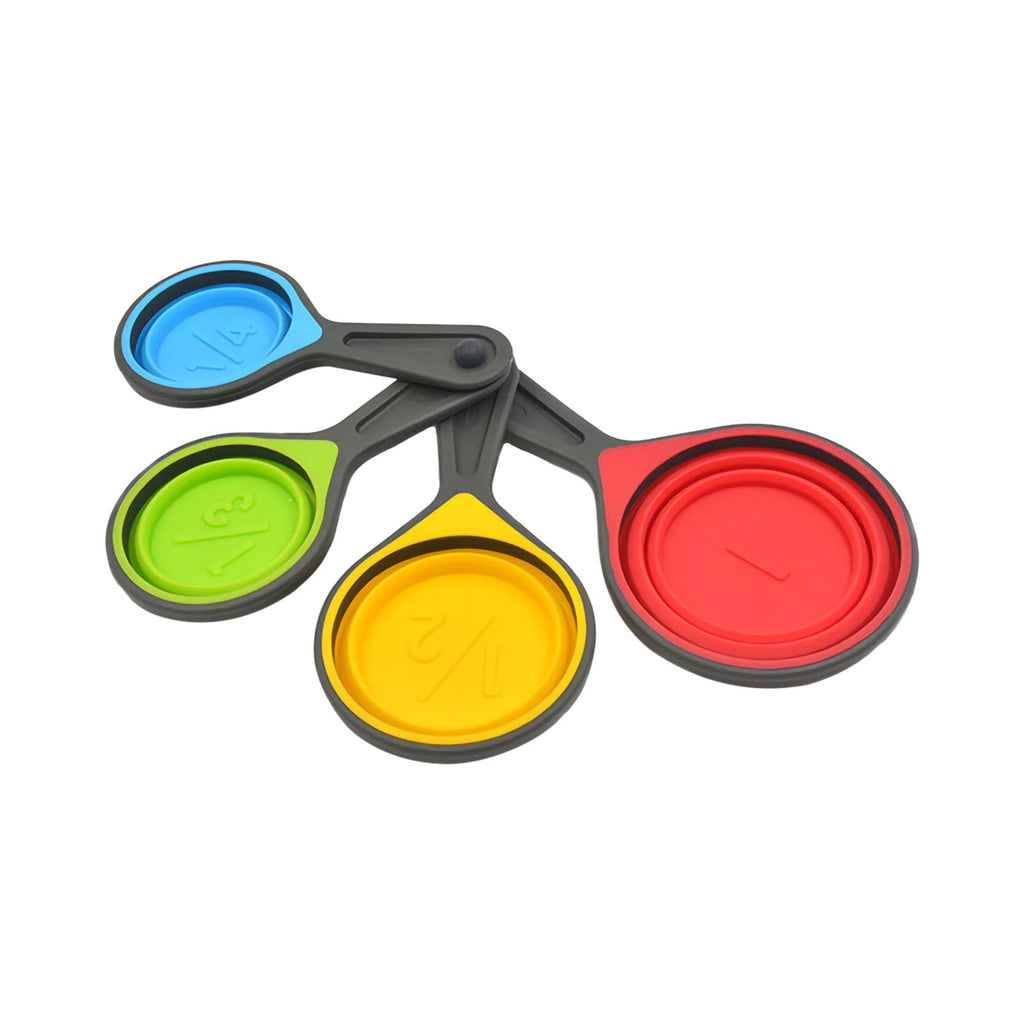 4-Piece Foldable Measuring Spoons Set for Baking & Cooking - Collapsible, BPA-Free, Space-Saving Kitchen Tools with /... - Image 2