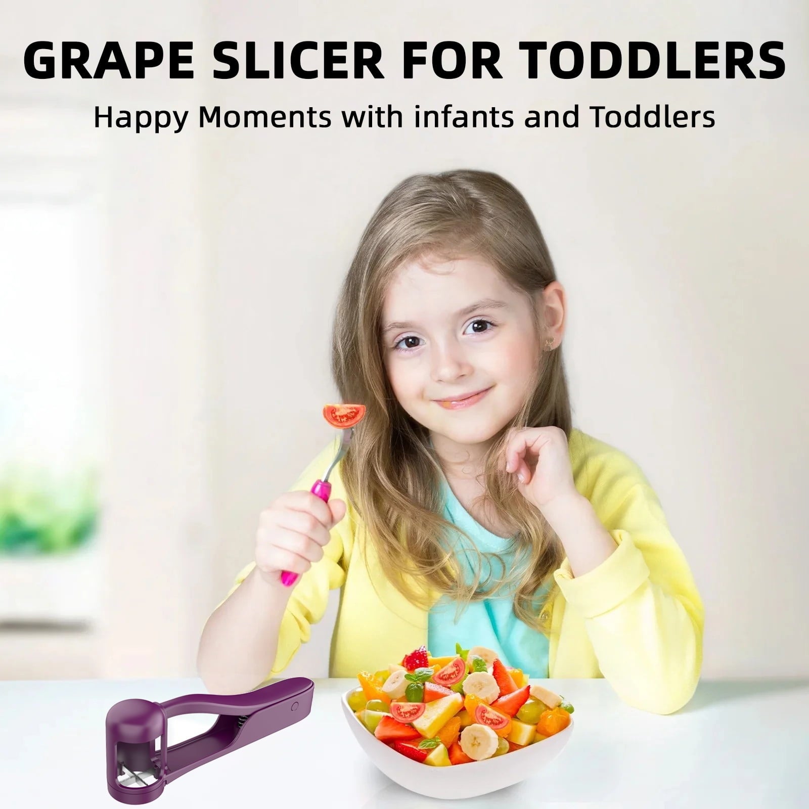 Cutter Quarters, Cherry Tomatoes Fruit s Slicer for Toddlers,Salad,Kitchen Gadgets - Image 4