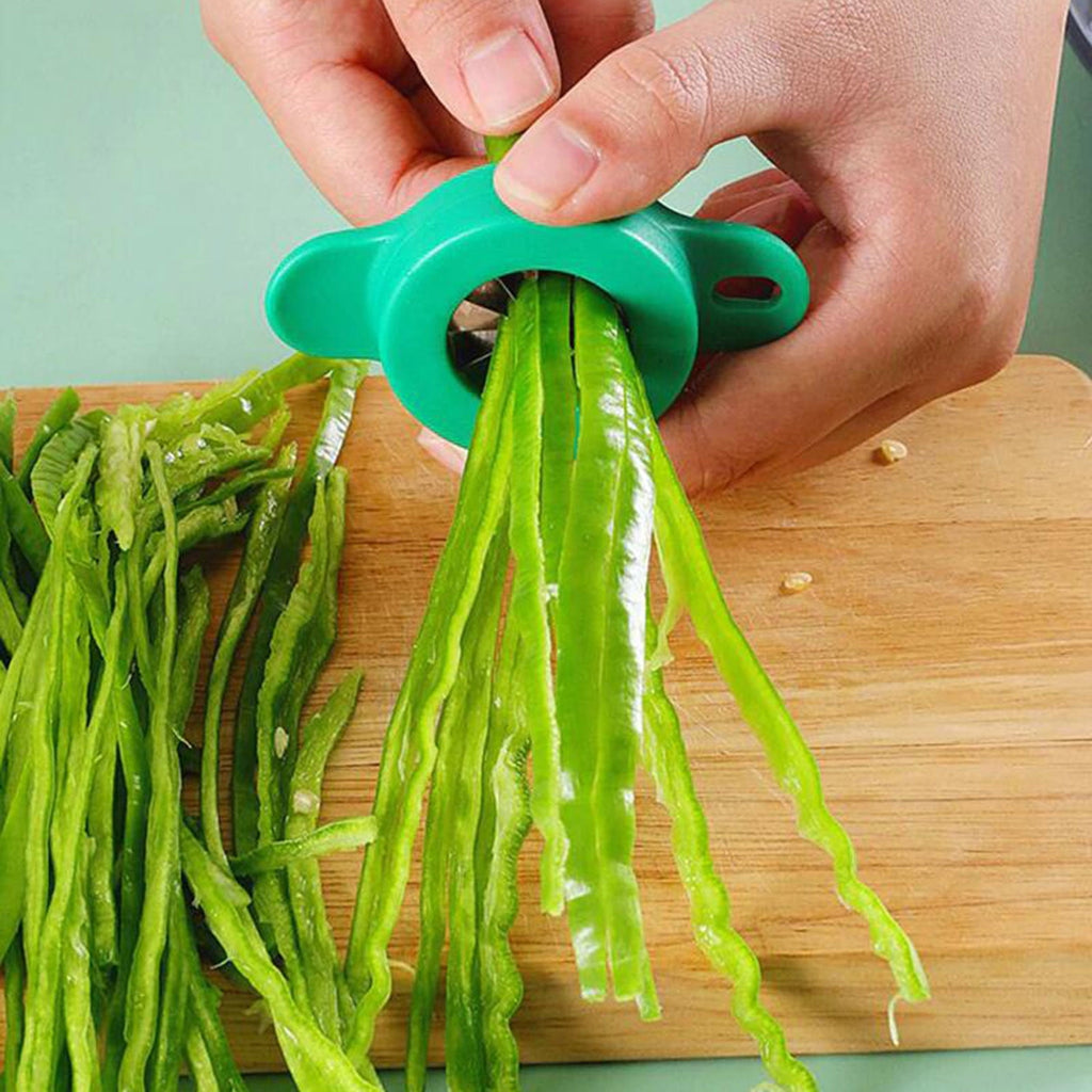 Gnmfd Multi-Function Vegetable Cutter Onion Shredder Slicer Chopper with Thick Thin Stainless Steel Blades, Quick Uniform Cutting Tool for K - Image 4