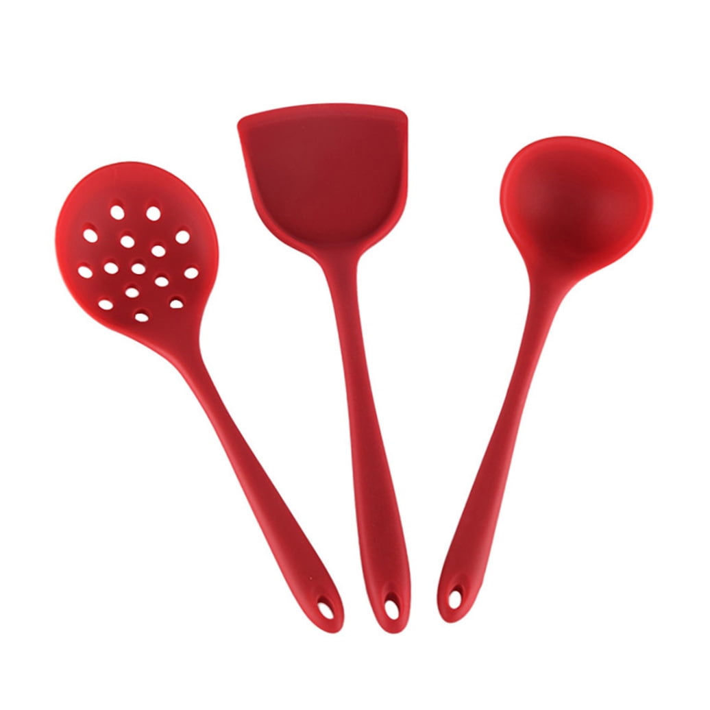 3-Piece Silicone Kitchen Utensil Set - Cooking Gadgets for Home and - Image 4