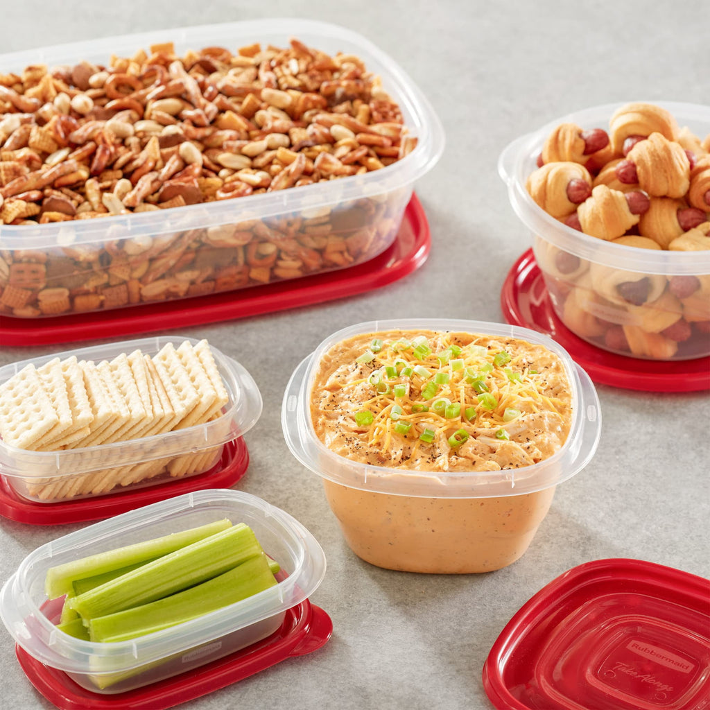 TakeAlongs Square Food Storage Containers, Ruby Red, 10 pack - Image 6