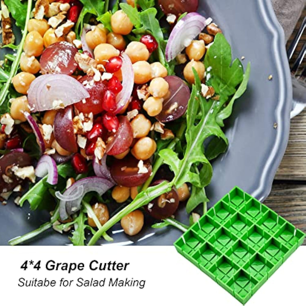 Grape Cutter Slicer Multifunction Fruit Cutter, 16 Grid Tomato Grape Slicer Halves Quarters, Food Grade Dishwasher Safe, Kitchen Fruit Prep - Image 3