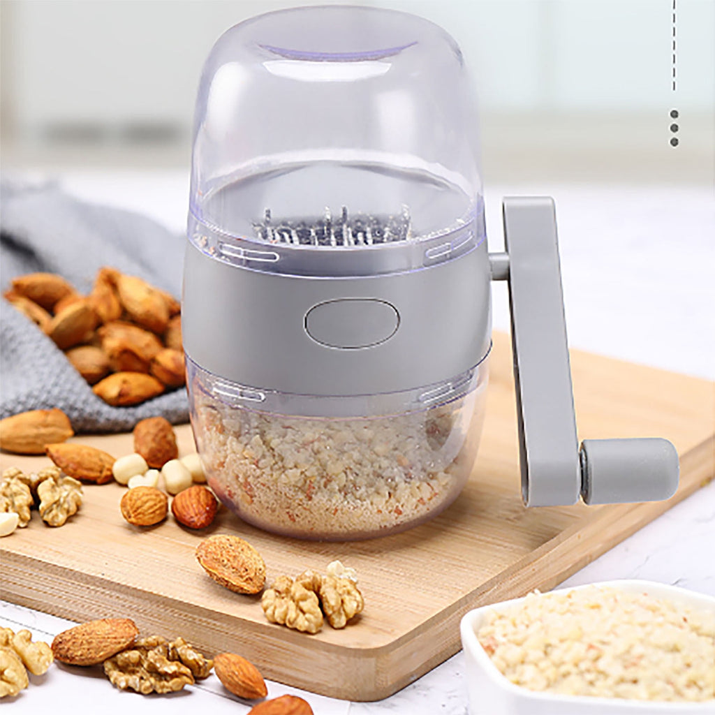 Usbinx Life Household Nut Grinder Dried Fruit Garlic Walnut Ginger Chopper Handheld ABS Stainless Steel Non-Slip Handle Ergonomic Quick Food - Image 5