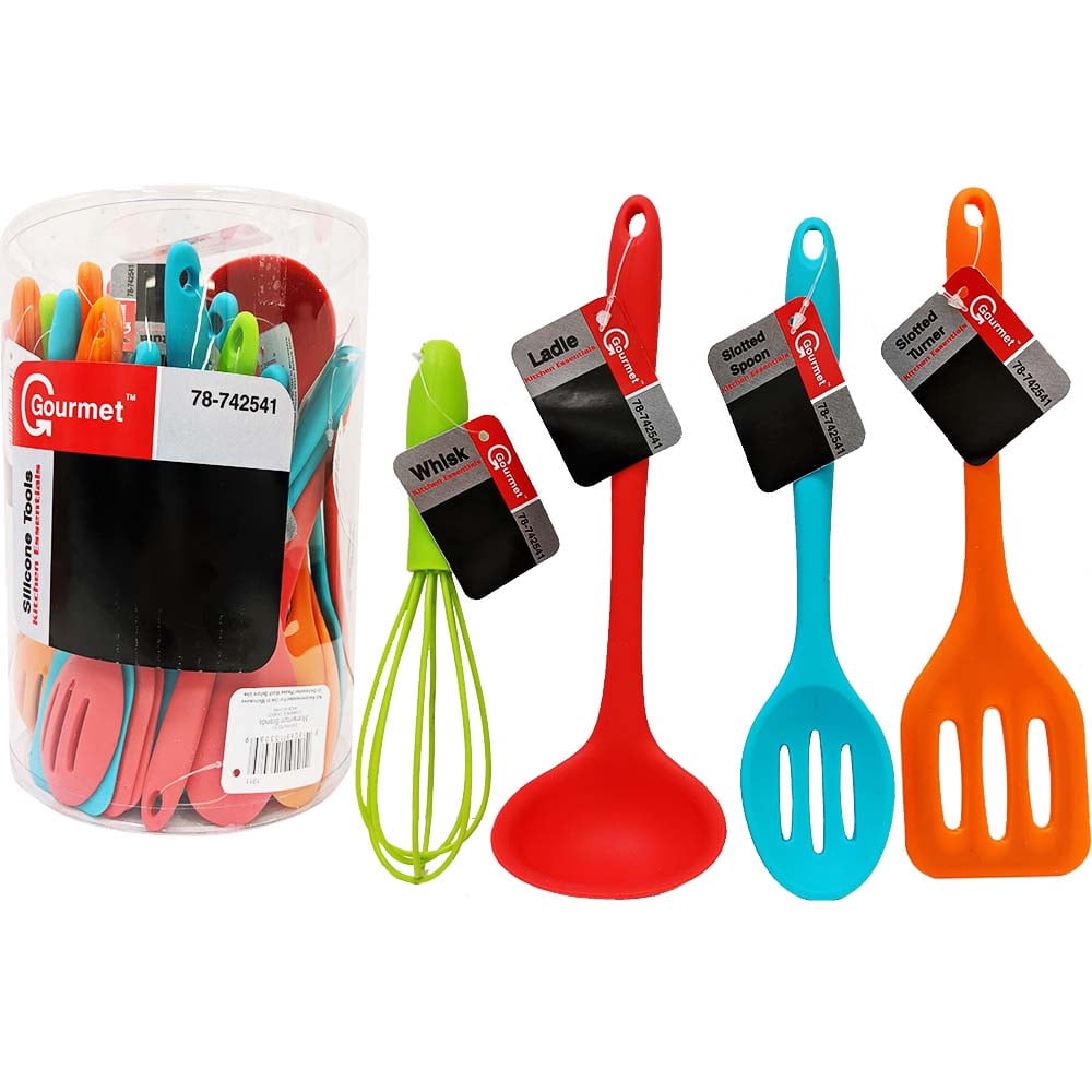 Silicone Cooking Tool Sets Egg Beater Spoon Spatula Utensils 6 Pieces Basic Kitchen Set - Image 2