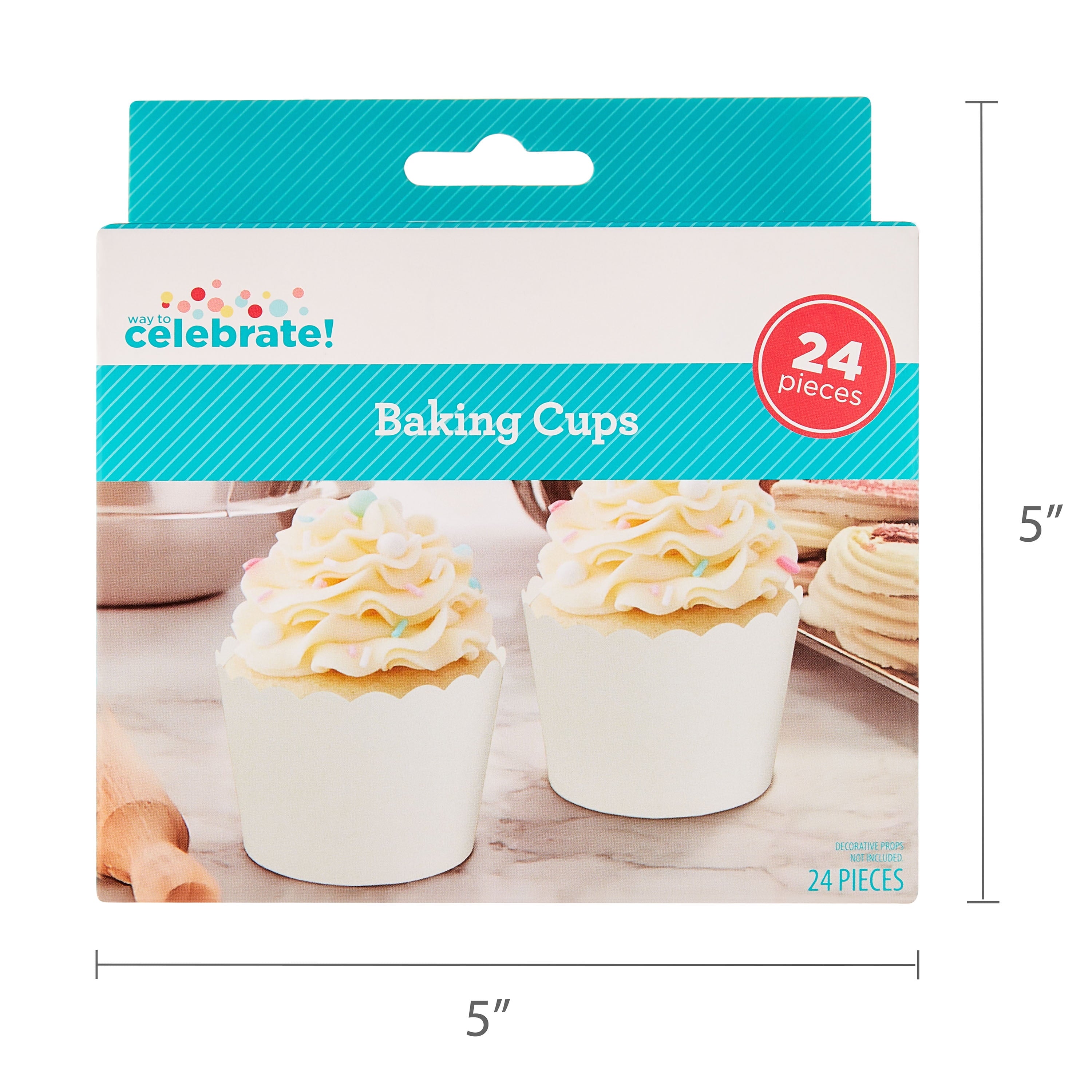 White Baking Cups, 24 Count - Image 5