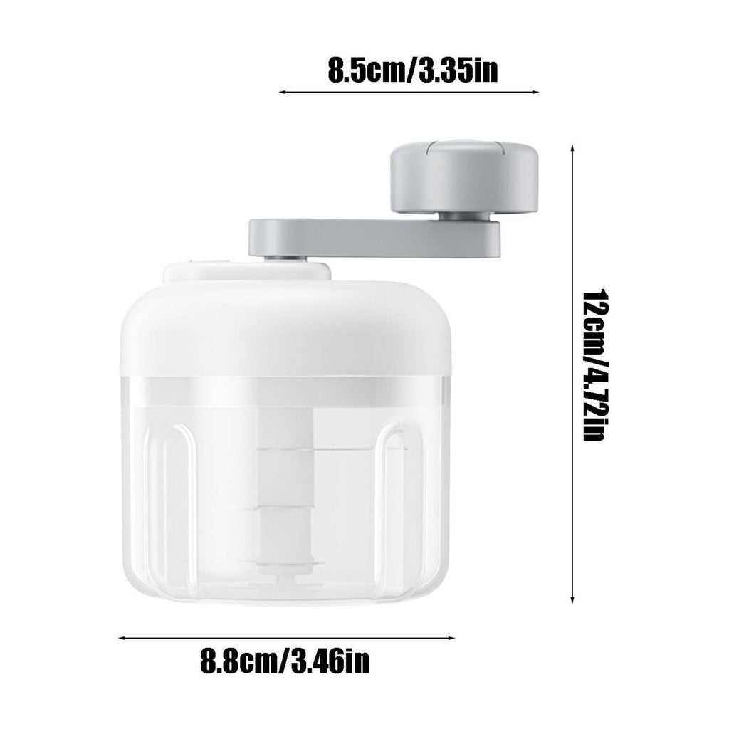 Food Chopper Handheld Manual Vegetable Cutter | 3-Speed Meat Grinder & Garlic Chopper | Stainless Steel Blades | 250m... - Image 3