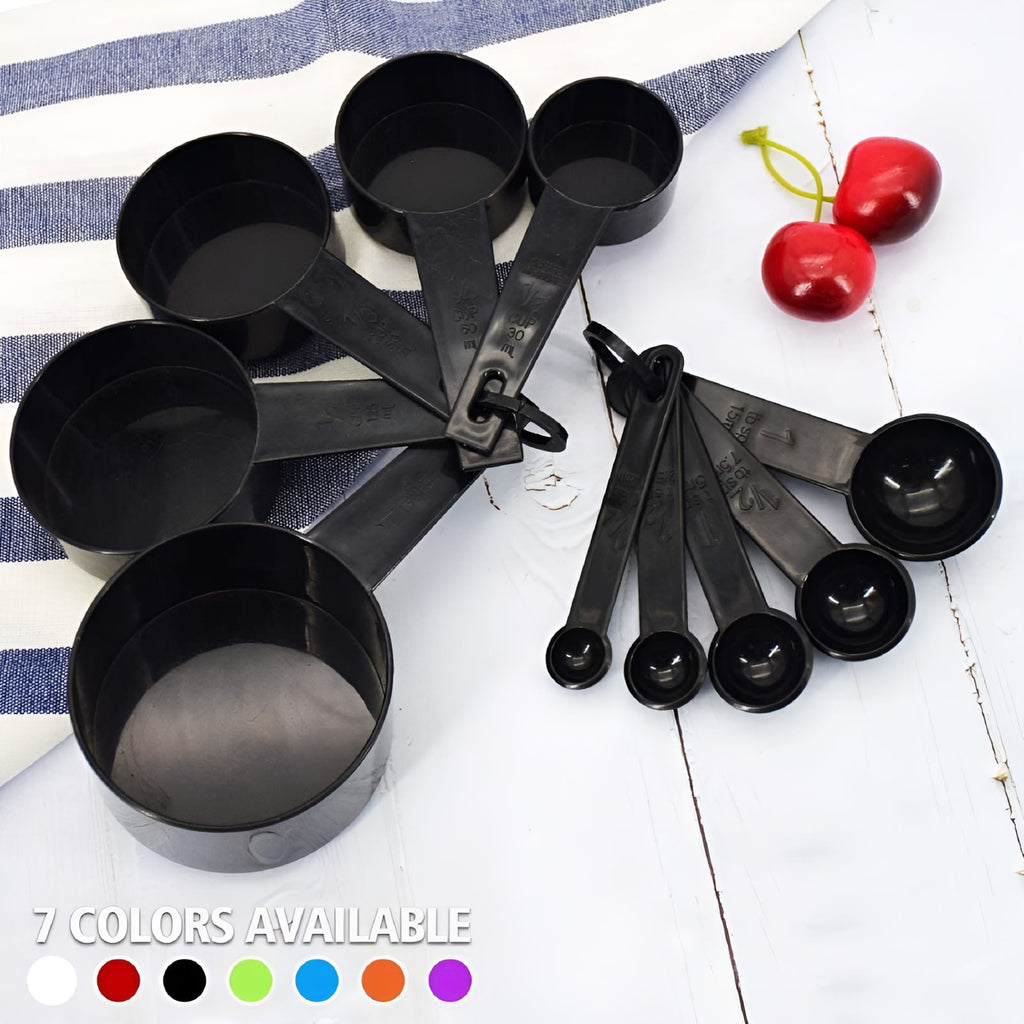 ACDANC 2026 New 10Pcs 7 Color Measuring Cups and Measuring Spoon Scoop Silicone Handle Kitchen Measuring Tool (Color : Purple) - Image 2