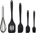 5Pcs Silicone Cooking Utensil Sets, Nonstick Cooking Utensil Resistant Silicone Cooking Utensils Set