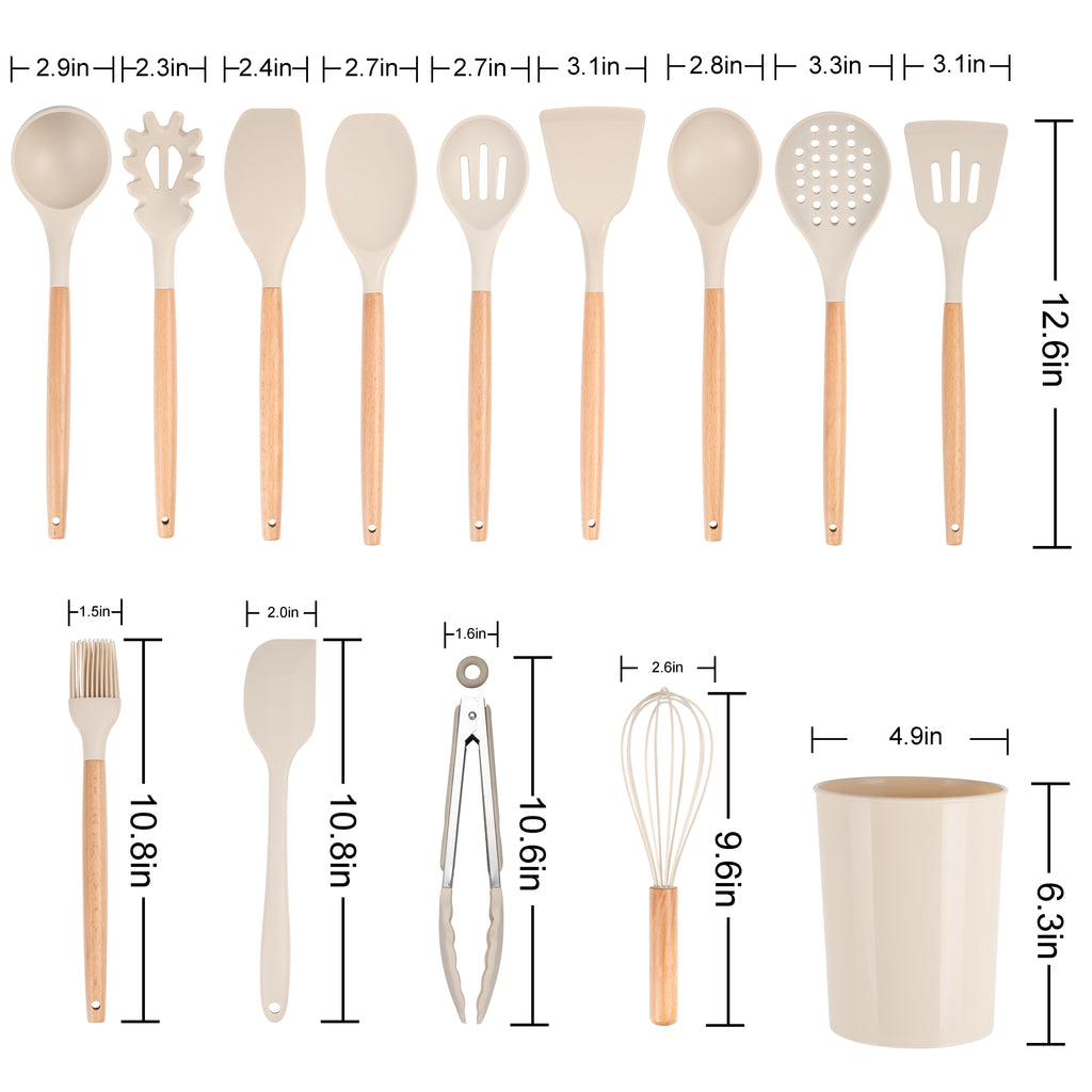 14pcs Cooking Utensil Set with Caddy - Image 2