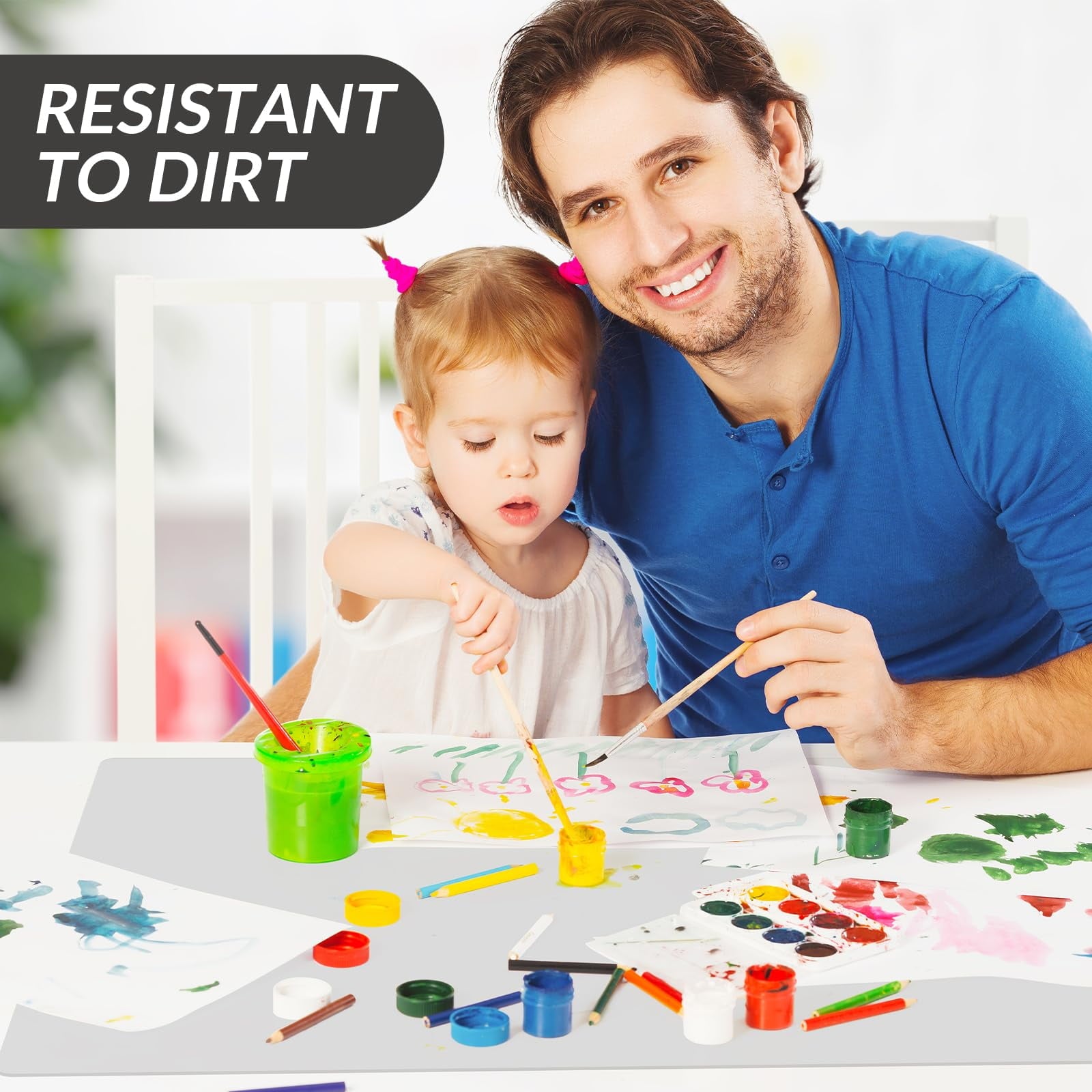 Silicone Mats for Kitchen Counter Heat Resistant Table Mat for Air Fryer Silicone Countertop Protector Nonskid Desk S... - Image 6