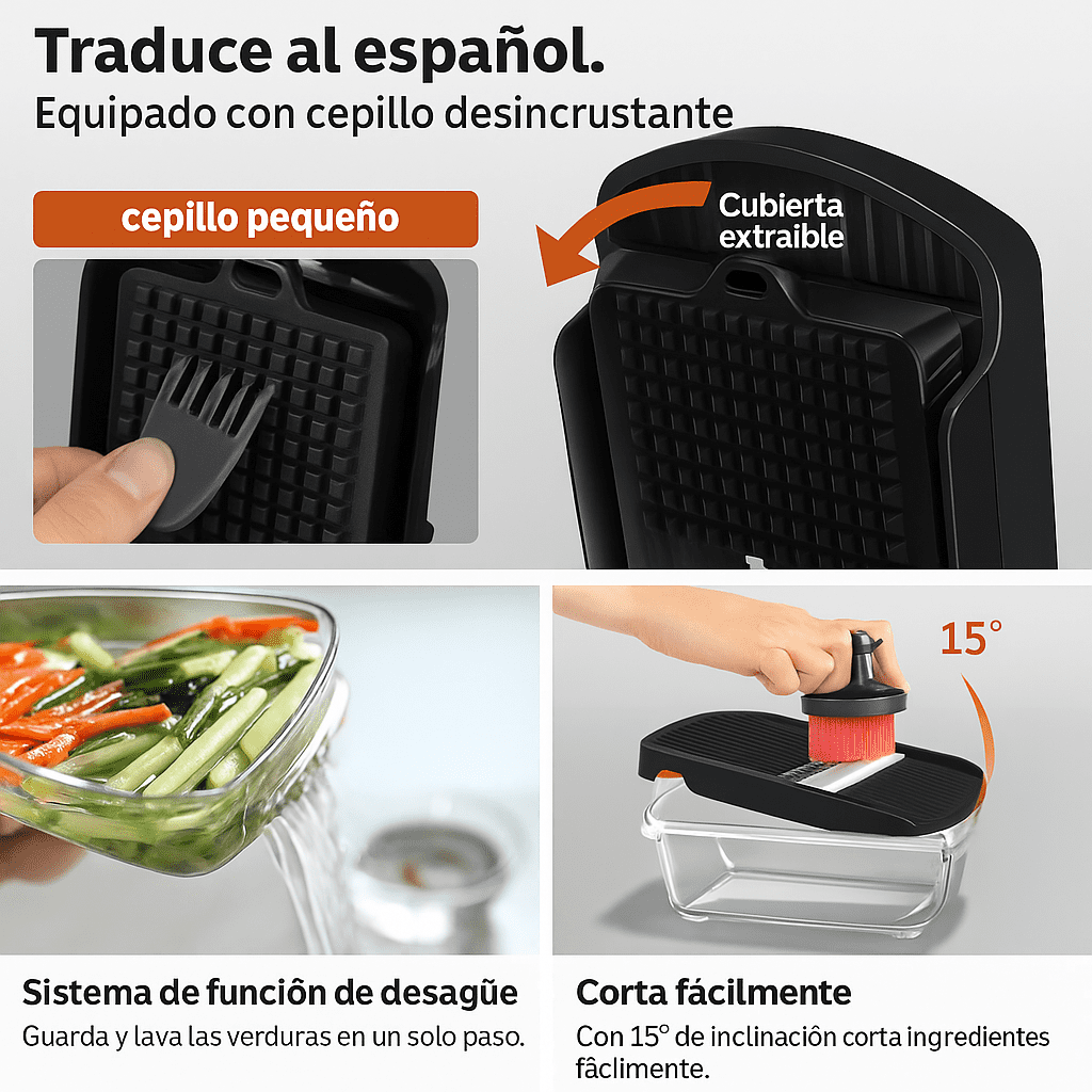 16-in-1 Vegetable Slicer Cutter Machine with Storage Container, Multifunctional Durable Chopper for Fruits, Onion, Zo... - Image 3