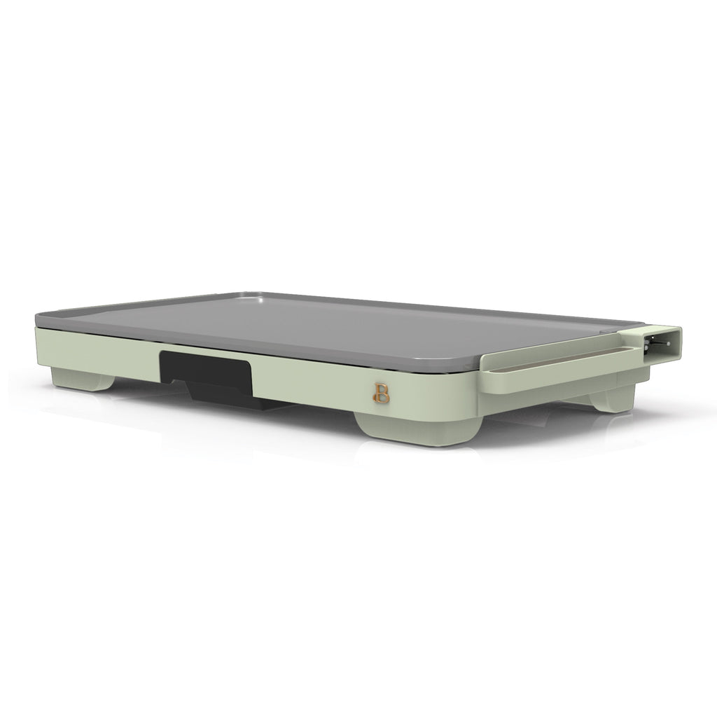 XL Electric Griddle 12" x 22," Non-stick, Sage Green - Image 5