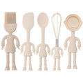 5pc Set Adorable Cartoon Silicone Baking Tools Set for Kids, Creative Kitchen Utensils for Baking and Cooking