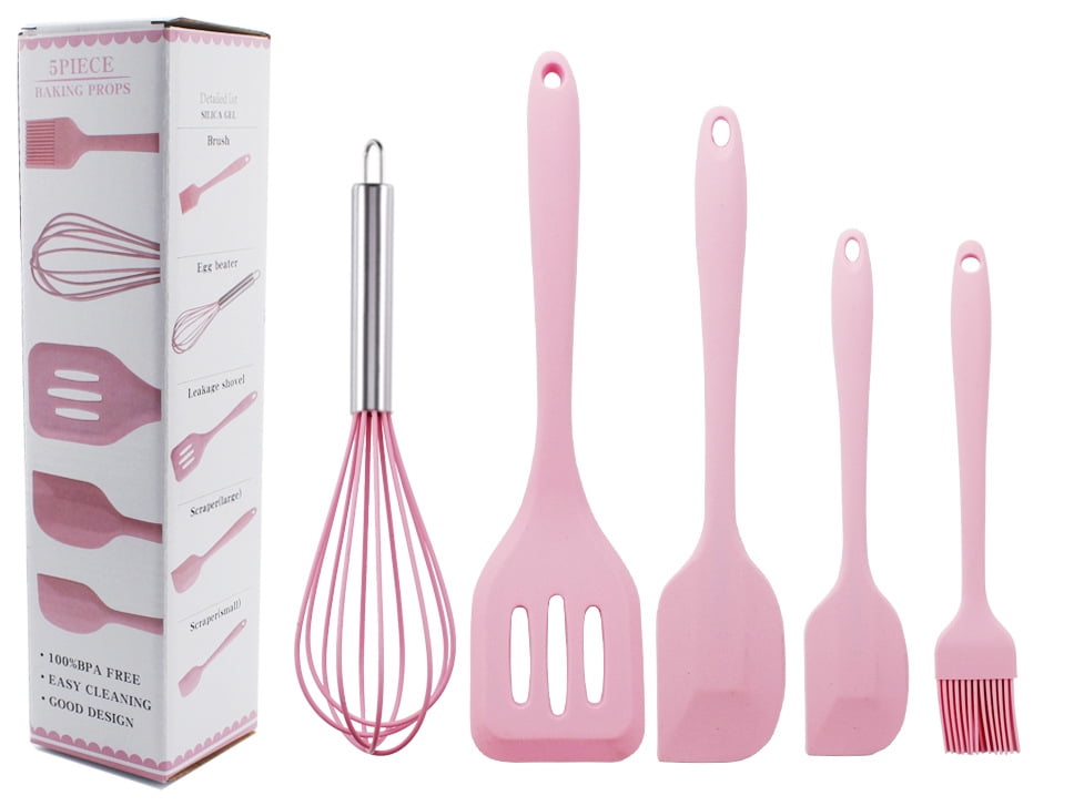 5pcs silicone baking kitchen tool five piece set non stick kitchenware set scraper full five piece set Multi function...