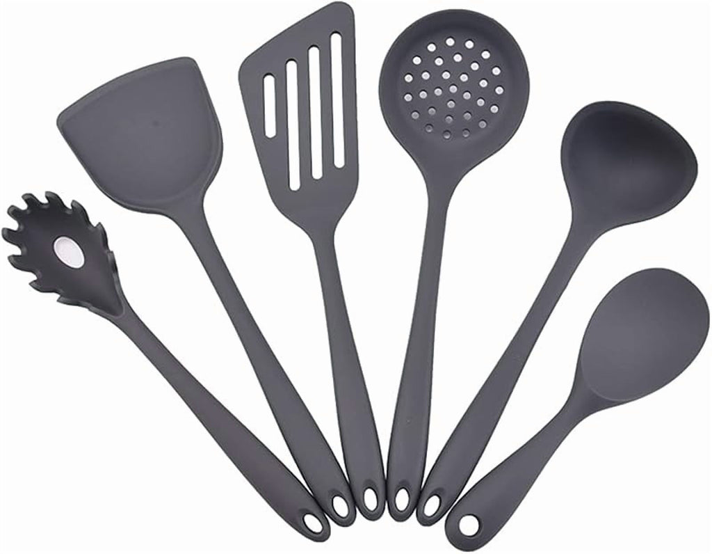 6 Pcs Silicone Kitchen Utensils Set, Silicone Cooking Utensils, Heat Resistant Kitchen Cooking Utensils Set,High Heat Resistant to 480°F, Hy