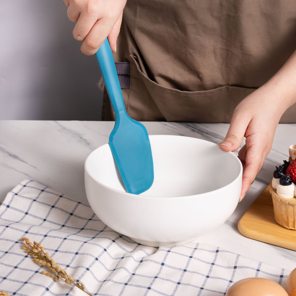 Silicone Food- Grade Blue 10.55" L Kitchen Spatula - Image 5